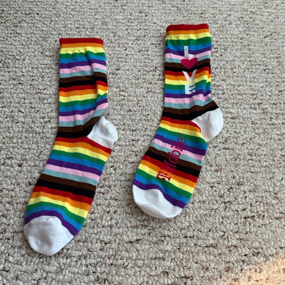 Pride Socks Limited Edition T-Mobile Rainbow rare brand new cute